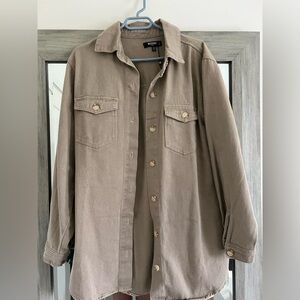 Missguided tall coord stitch denim